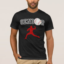 Senior honkbalpitcher speler rode silhouet