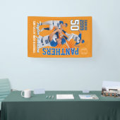 Senior honkbalspeler aangepaste foto sport spandoek (Beurs)