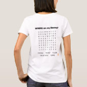 SENIOR HUMOR: Puzzle (achterzijde) + Oplossing (op T-shirt (Achterkant)