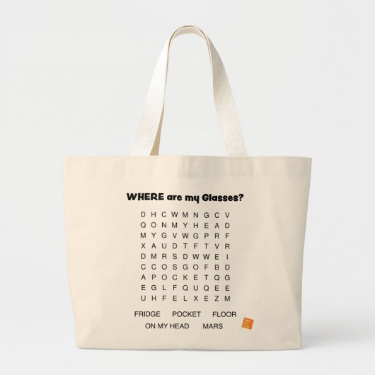 SENIOR HUMOR: Puzzle (voorzijde) + Solution (achte Grote Tote Bag (Voorkant)
