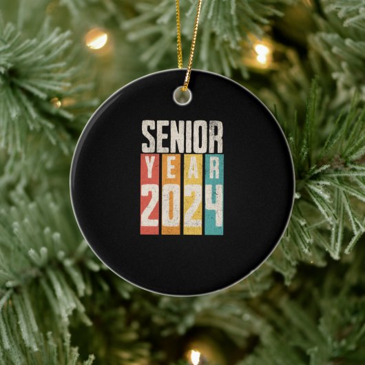 Senior jaar 2024 keramisch ornament (Boom)