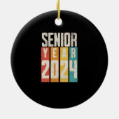 Senior jaar 2024 keramisch ornament (Achterkant)