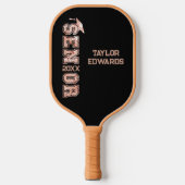 Senior Jaar Afstudeerder Afstuderen Glitter Jaar Pickleball Paddle (Voorkant)