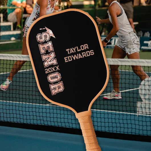Senior Jaar Afstudeerder Afstuderen Glitter Jaar Pickleball Paddle