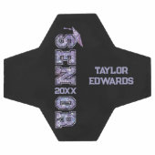 Senior Jaar Afstudeerder Afstuderen Glitter Jaar Voetbal (Enkel)