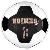 Senior Jaar Afstudeerder Foto Afstuderen Glitter J Voetbal (Gedraaid)