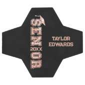 Senior Jaar Afstudeerder Foto Afstuderen Glitter J Voetbal (Enkel)