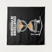 Senior Klas Van 2025 Aftellen tot Afstudeercadeau Wandkleed (Voorkant (horizontaal))