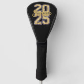 Senior Klas Van 2025 Gouden Afstuderen Afgestudeer Golfheadcover (Voorkant)