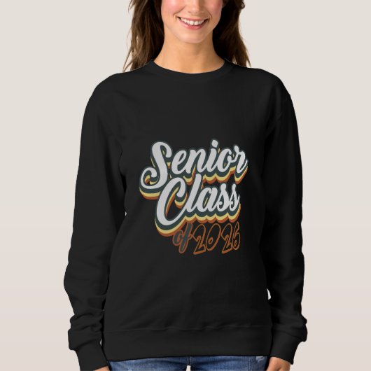 Senior klas van 2026 Afstuderen College University Trui (Voorkant)
