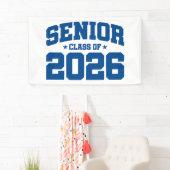 Senior Klas van 2026 Blauwe Afstudeerdesign Stout  Spandoek (Insitu)
