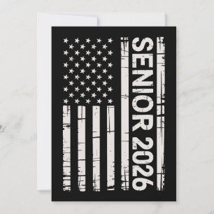 Senior Klas Van 2026 Patriottische Amerikaanse Vla Kaart