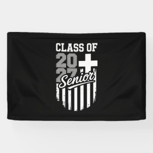 Senior Klas Van 2027 Christelijke Amerikaanse Vlag Spandoek