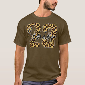 Senior klasse van 2023 afstuderen luipaard afstude t-shirt