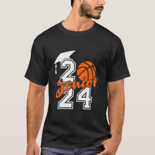 Senior Klasse van 2024 Basketbal Senior 2024 Baske T-shirt