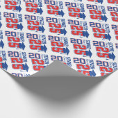 Senior Klasse van 2025 Afstuderen Design Cadeaupapier (Hoek)