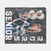 Senior Klasse van 2025 Afstuderen Foto Keepsake Fleece Deken (Voorkant (Horizontaal))