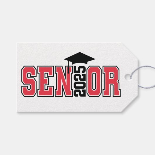 Senior klasse van 2025 cadeaulabel (Voorkant (Horizontaal))