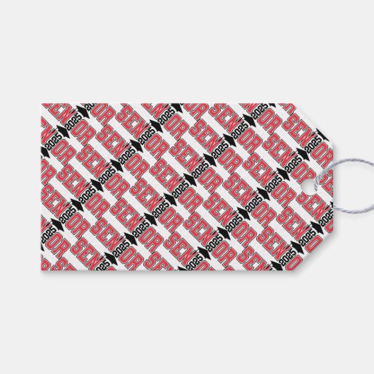 Senior klasse van 2025 cadeaulabel (Voorkant (Horizontaal))