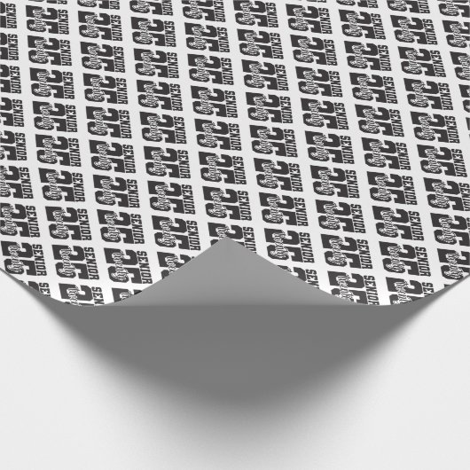 Senior klasse van 2025 cadeaupapier (Hoek)