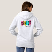 Senior Klasse van 2025 Hoodie Sweatshirt (Achterkant volledig)