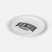 Senior Klasse van 2025 Klasse van 2025 Afstuderen Papieren Bordje (Gekanteld)