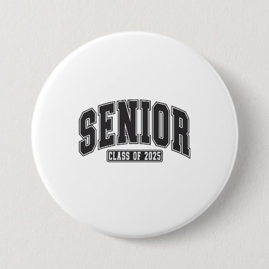 Senior Klasse van 2025 Klasse van 2025 Afstuderen Ronde Button 7,6 Cm (Voorkant)