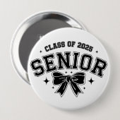Senior klasse van 2025 ronde button 4,0 cm (Voorkant /achterkant)