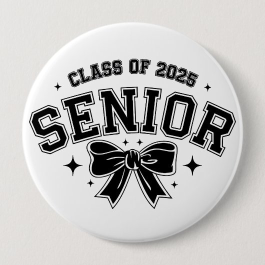 Senior klasse van 2025 ronde button 4,0 cm (Voorkant)