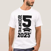 Senior klasse van 2025 t-shirt (Voorkant)