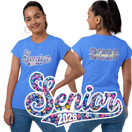 Senior Klasse van 2026 Floral T-shirt