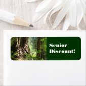 Senior Korting! labels stickers Oude Redwoods (Insitu)