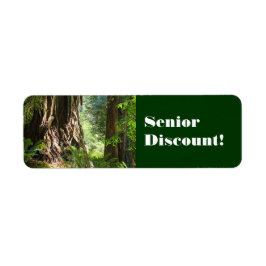 Senior Korting! labels stickers Oude Redwoods