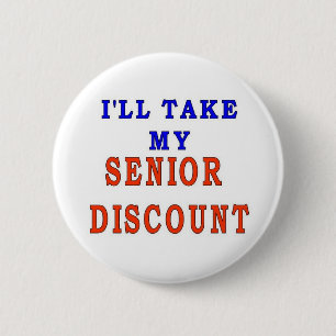SENIOR KORTING RONDE BUTTON 5,7 CM