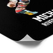 Senior Lacrosse Aangepaste Sport Foto Collage Poster (Hoek)