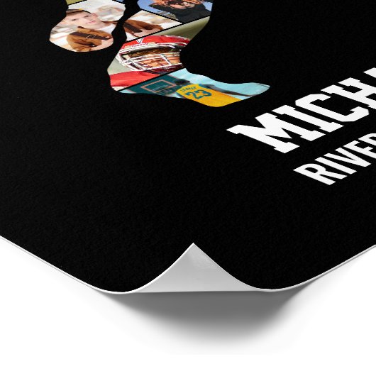 Senior Lacrosse Custom Sports Photo Collage Poster (Hoek)