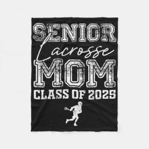 Senior Lacrosse Mom CL van 2025 Afstuderen Lacross Fleece Deken
