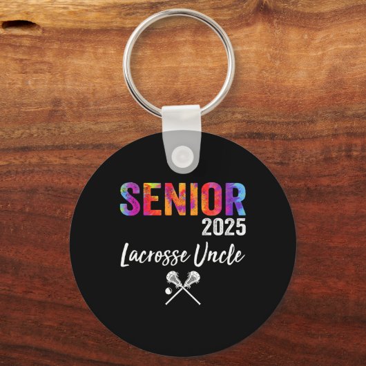 Senior Lacrosse Uncle CL 2025 Afstuderen Lacrosse  Sleutelhanger (Voorkant)