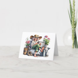  senior lady notitiekaartje