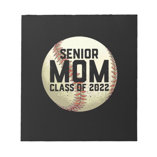 Senior Ma Class of 2022 Baseball Mam Notitieblok (Voorkant)
