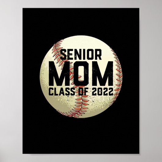Senior Ma Class of 2022 Baseball Mam Poster (Voorkant)