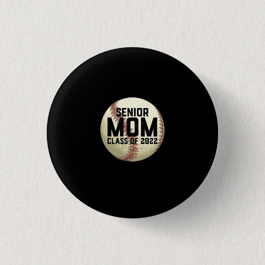 Senior Ma Class of 2022 Baseball Mam Ronde Button 3,2 Cm (Voorkant)