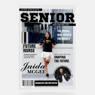 Senior Magazine Stijl Acryl Afstudeerverslag Weerg Bord