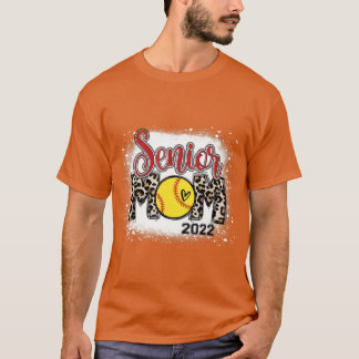 Senior mam 2022 Bleaching Softball Mama Mothers T-shirt