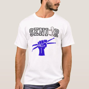 Senior Marching Band met Rode Drumstokken T-shirt
