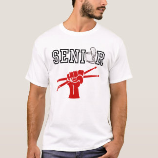 Senior Marching Band met Rode Drumstokken T-shirt