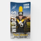 Senior Marching Band Team Custom Sports Photo Spandoek (Verticaal)