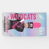 Senior Marching Band Trumpet Player Sports Photo Spandoek (Horizontaal)