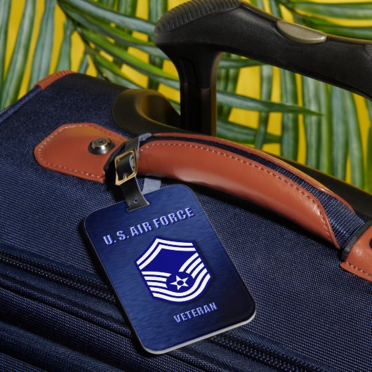 Senior Master Sergeant USAF Bagage Label (Voorkant Insitu 1)