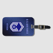 Senior Master Sergeant USAF Luggage Tag Bagagelabel (Voorkant (horizontaal))